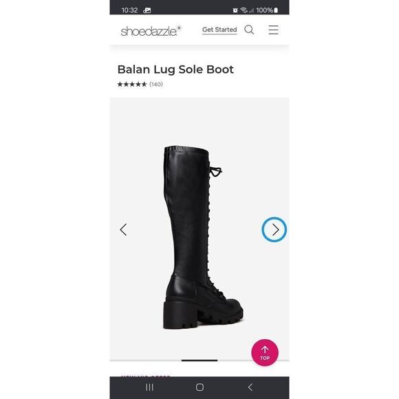 New 9E Wide Shoe Dazzle Black Balan Lug Sole Platform Chunky Heel Boots - Picture 5 of 8